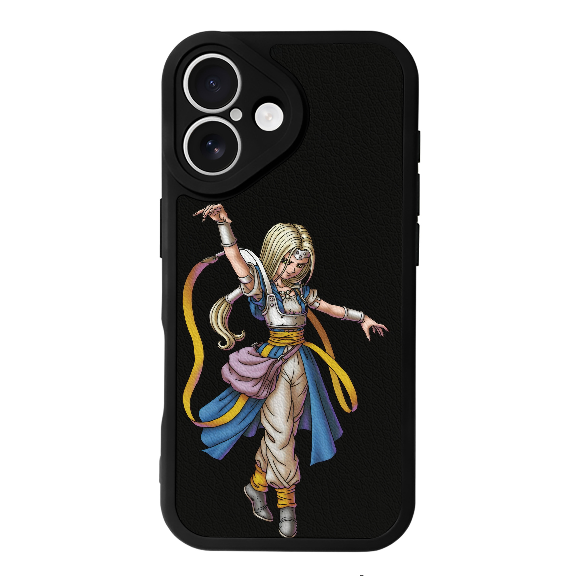（画像用） ドラゴンクエスト Doragon Kuesuto Dragon Quest 【iPhone 16シリーズ対応】シリコンスマホケース（レザー調） 材質：シリコン